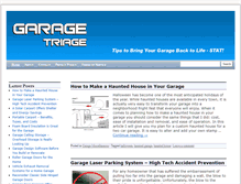 Tablet Screenshot of garagetriage.com